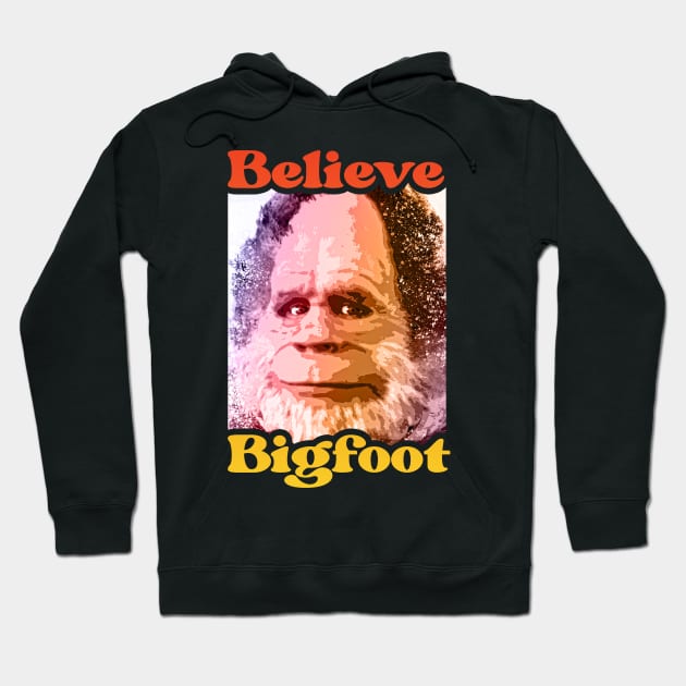 Bigfoot Believe Vintage American Hide and Seek World Champion Sasquatch Hoodie by CanaryKeet